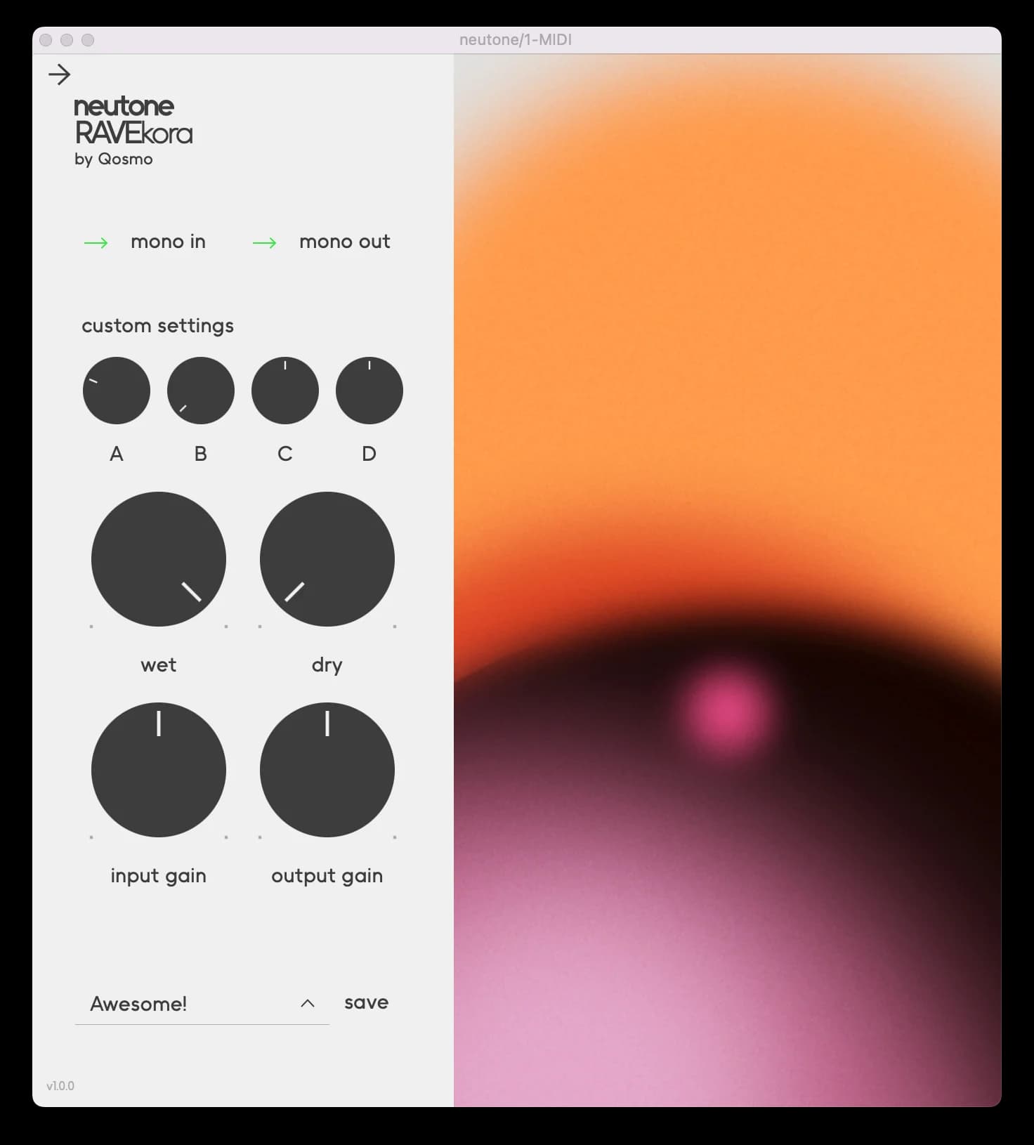 Neutone FX User Interface